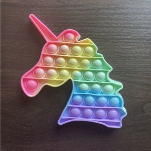 NEW PASTEL UNICORN POPIT SENSORY TOY